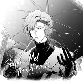 Surprise Me! B/W Bust Up Commission - for Ollie